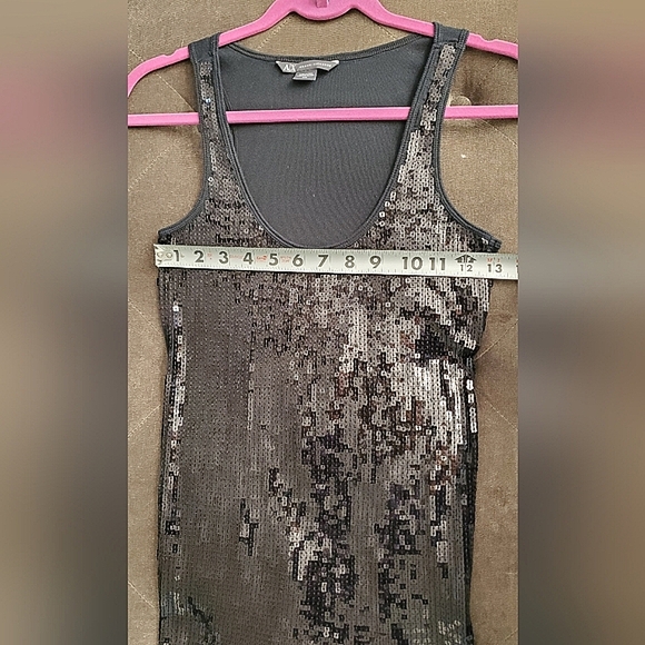 Armani Exchange Black Sequins Tank Top - Medium - Like New‎ - Picture 10 of 10